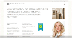 Desktop Screenshot of medic-aesthetic.de